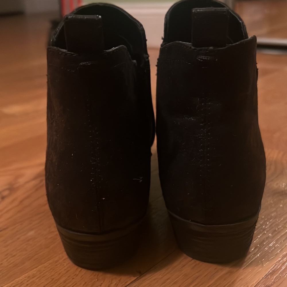 WOMENS BLACK DISTRESSED CHELSEA BOOTS SIZE 10M - Picture 6 of 6